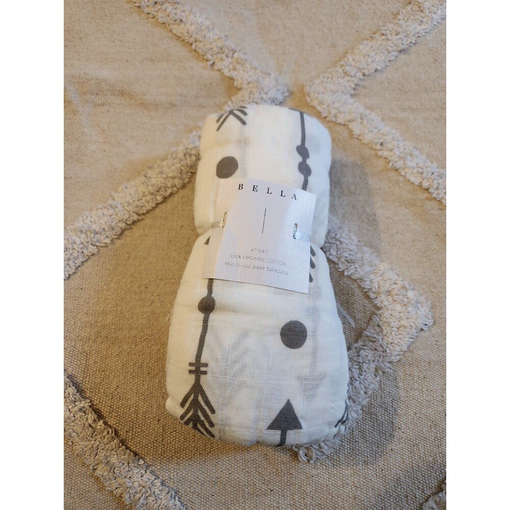 Bella organic cotton swaddle 47 x 47